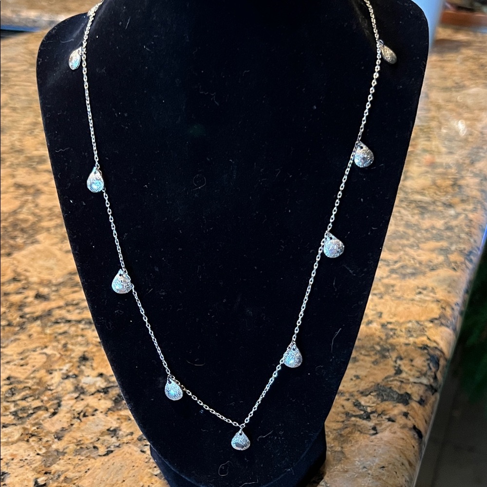 Silver Teardrop Necklace